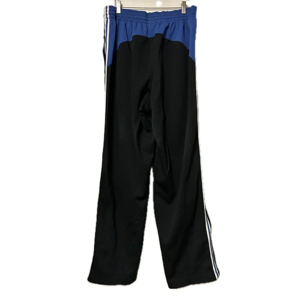 VTG Nike Basketball Zip Leg Track Pants. Black/Blue/White. Men's Size Medium.